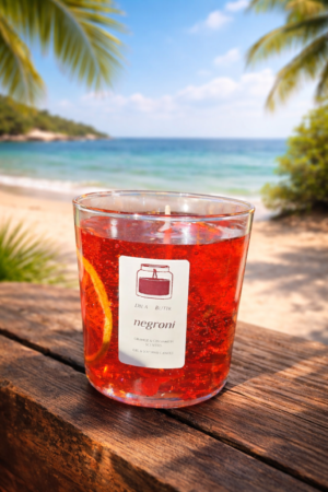 Negroni Bardak Jel Mum – Dekoratif Şeffaf Jel Mum Masa Dekoru Hediyelik